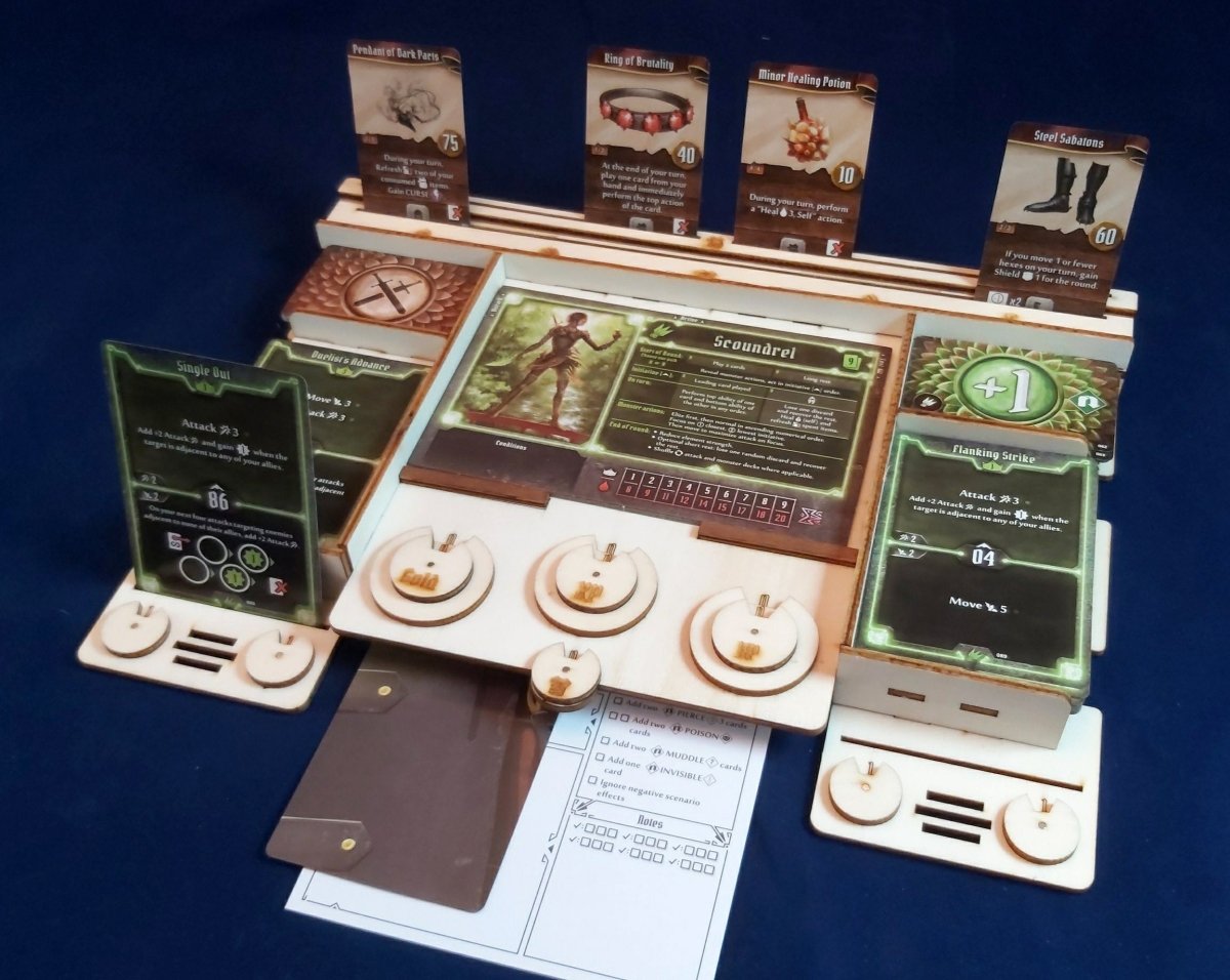 Gloomhaven (and Frosthaven) Player Dashboard - Fancy But Functional