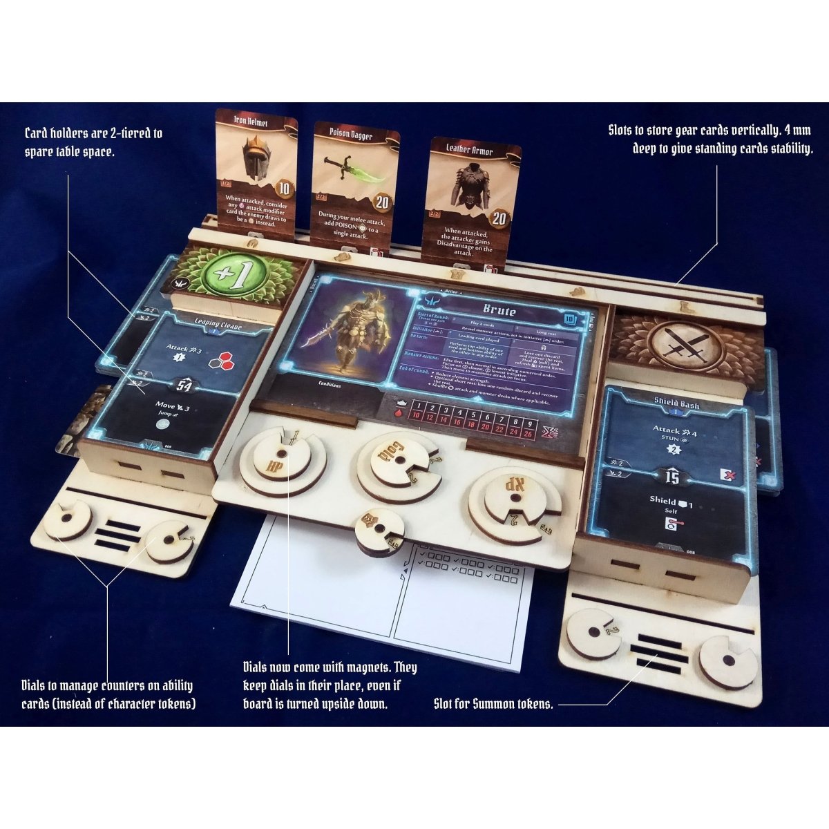 Gloomhaven (and Frosthaven) Player Dashboard - Fancy But Functional