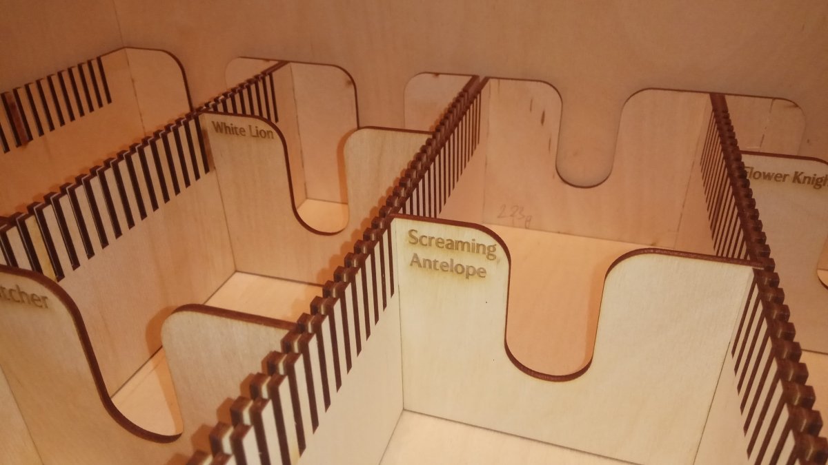 KDM Box Organizer (All Expansions + Base Game) - Fancy But Functional