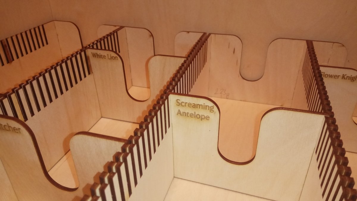 KDM Box Organizer (All Expansions + Base Game) - Fancy But Functional