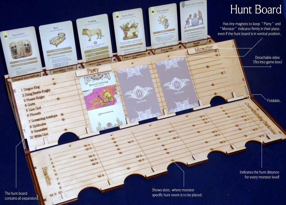 KDM Central Console & Hunt Board - Fancy But Functional