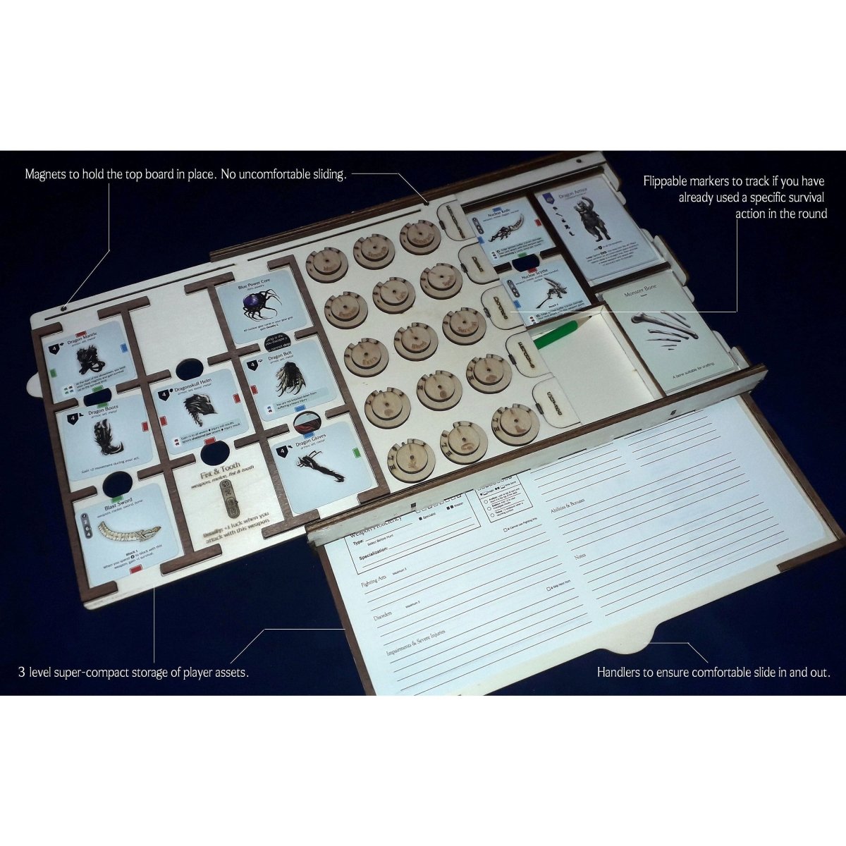 KDM Player Dashboard (3 levels) - Fancy But Functional