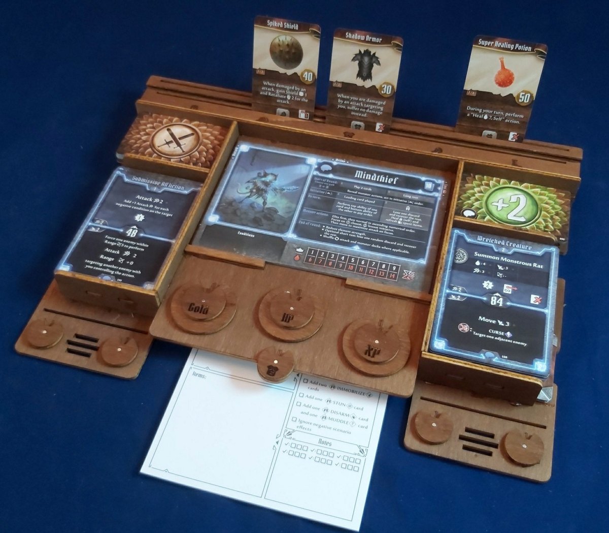 Gloomhaven (and Frosthaven) Player Dashboard - Fancy But Functional