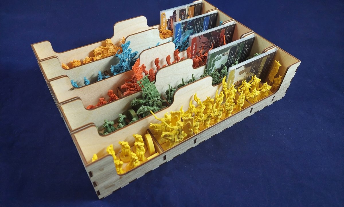 The Great Wall board game insert / organizer with sleeved cards, assembled  towers & walls by gameyspirits, Download free STL model
