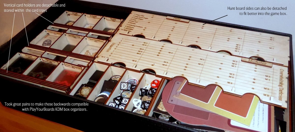 KDM Premium Box Organizer (All Expansions + Base Game) - Fancy But Functional