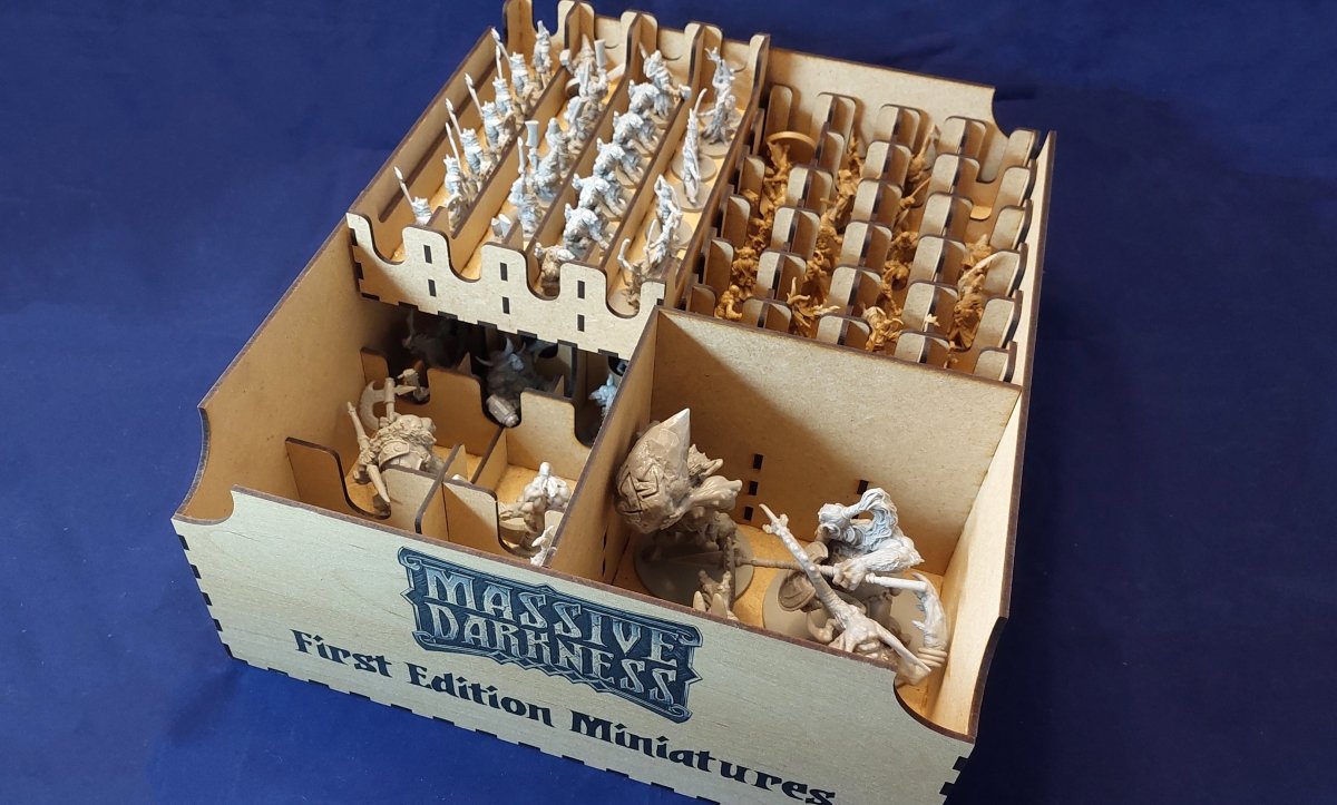 Massive Darkness 2 First Edition Miniatures Box - Fancy But Functional