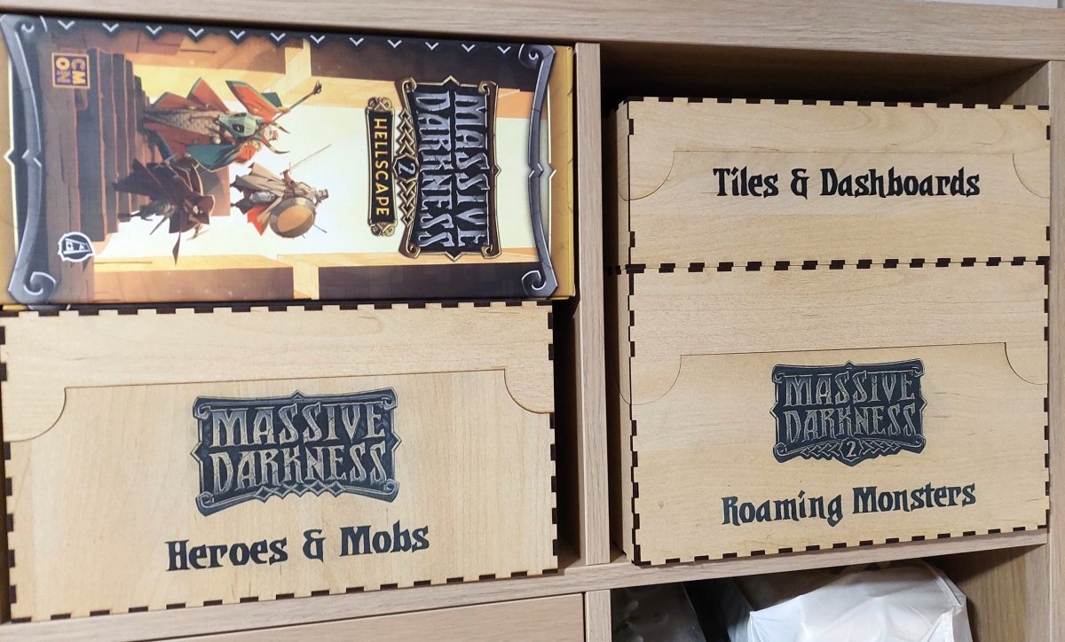 Massive Darkness 2 Tiles & Dashboards box - Fancy But Functional
